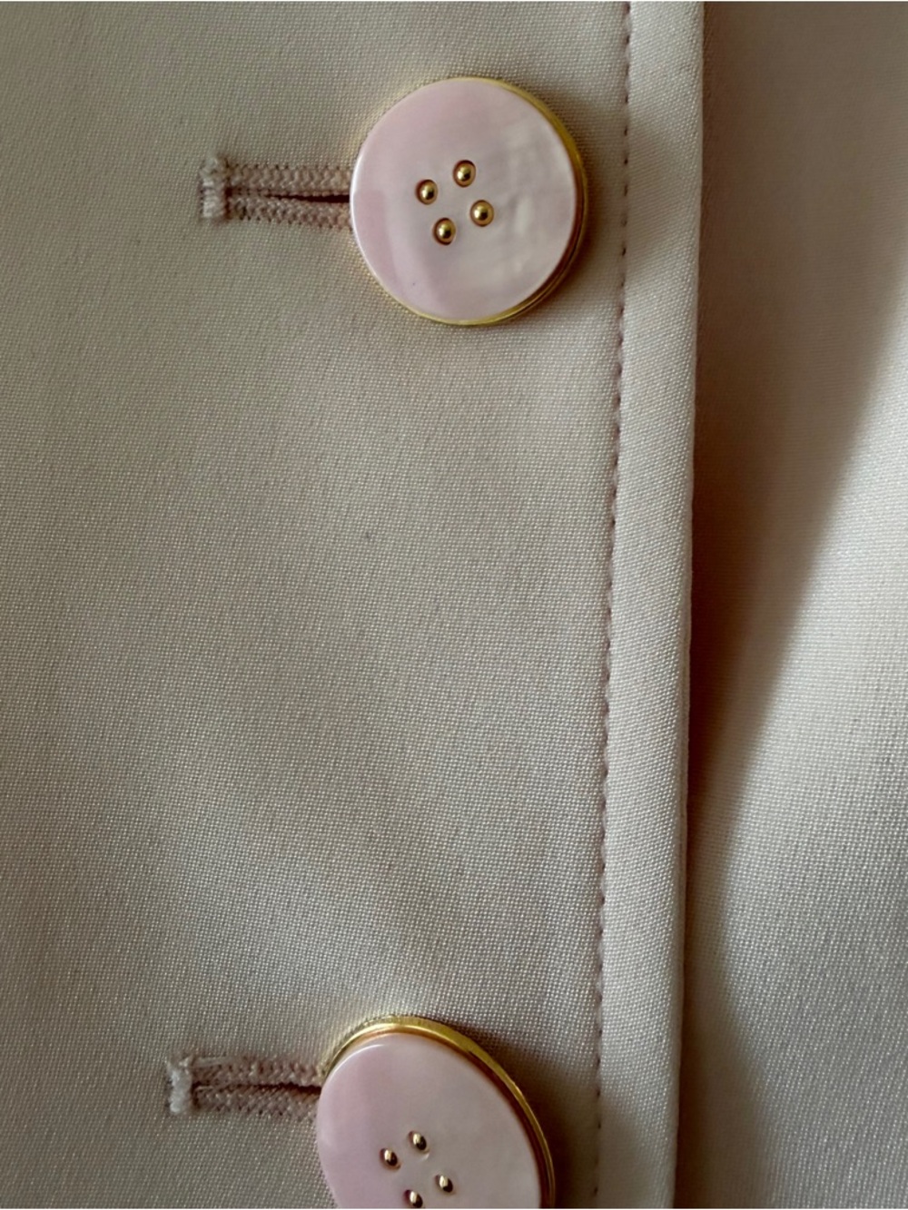Blush Pink Silk Suit, Vintage and Never Worn. Gorgeous! - Picture 6 of 7